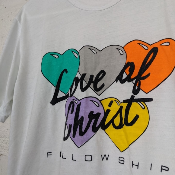 Love Of Christ Retro T-Shirt - Picture 2 of 4